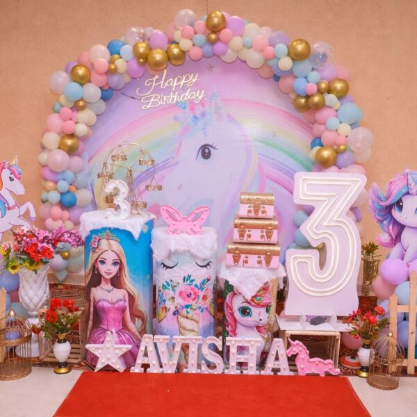Unicorn Theme Birthday Setup
