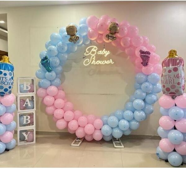 Pink & Blue Luxe Baby Shower Decoration