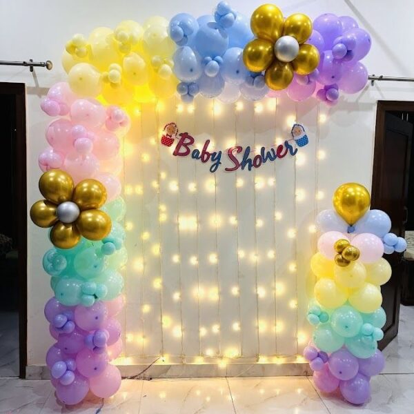 Colourful Baby Shower Decor