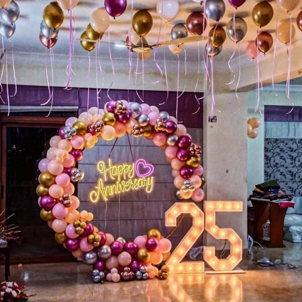 25th Anniversary Decor